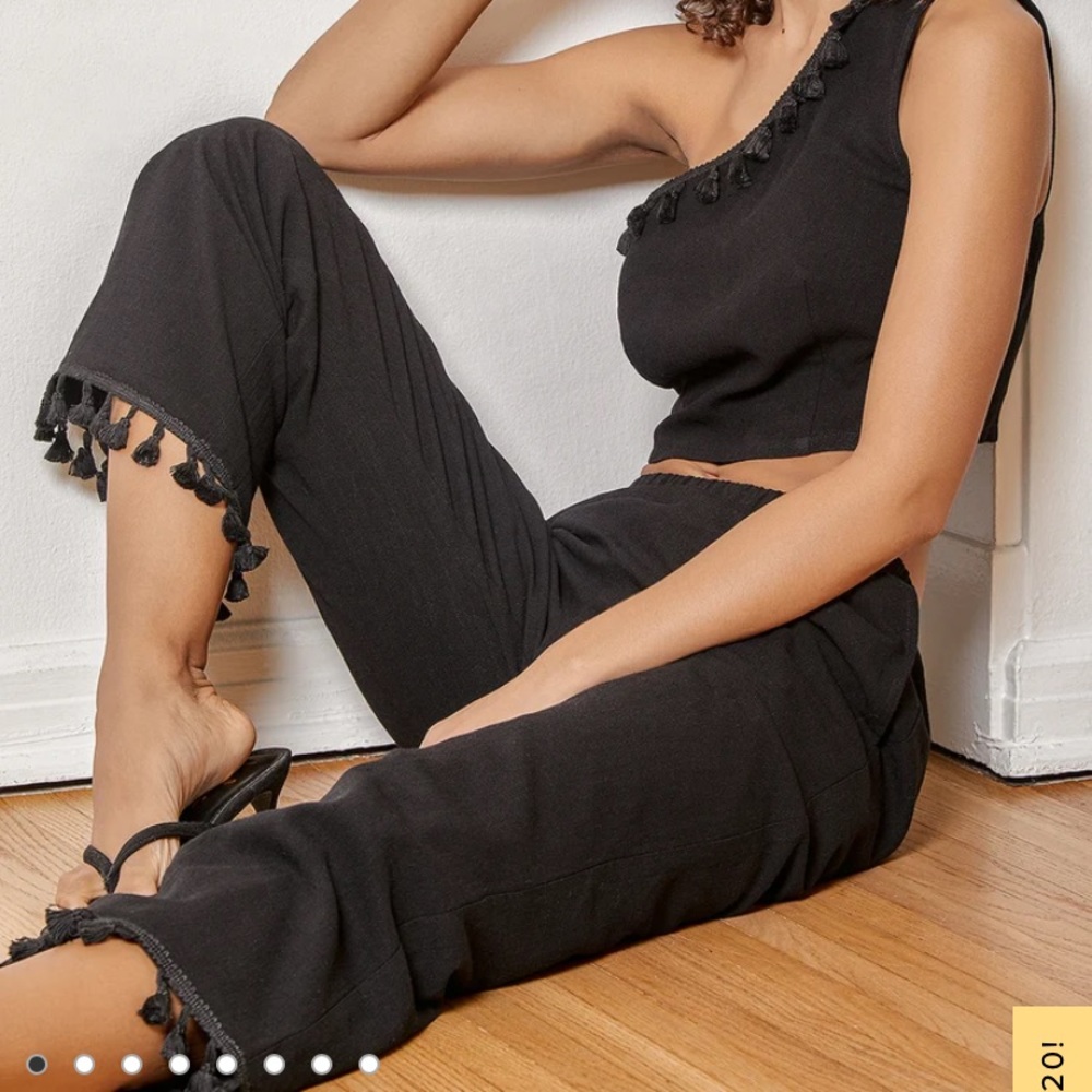 Lulu’s Line in the Sand Tassel Two-Piece Set
